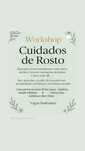 Workshop Cuidados de rosto