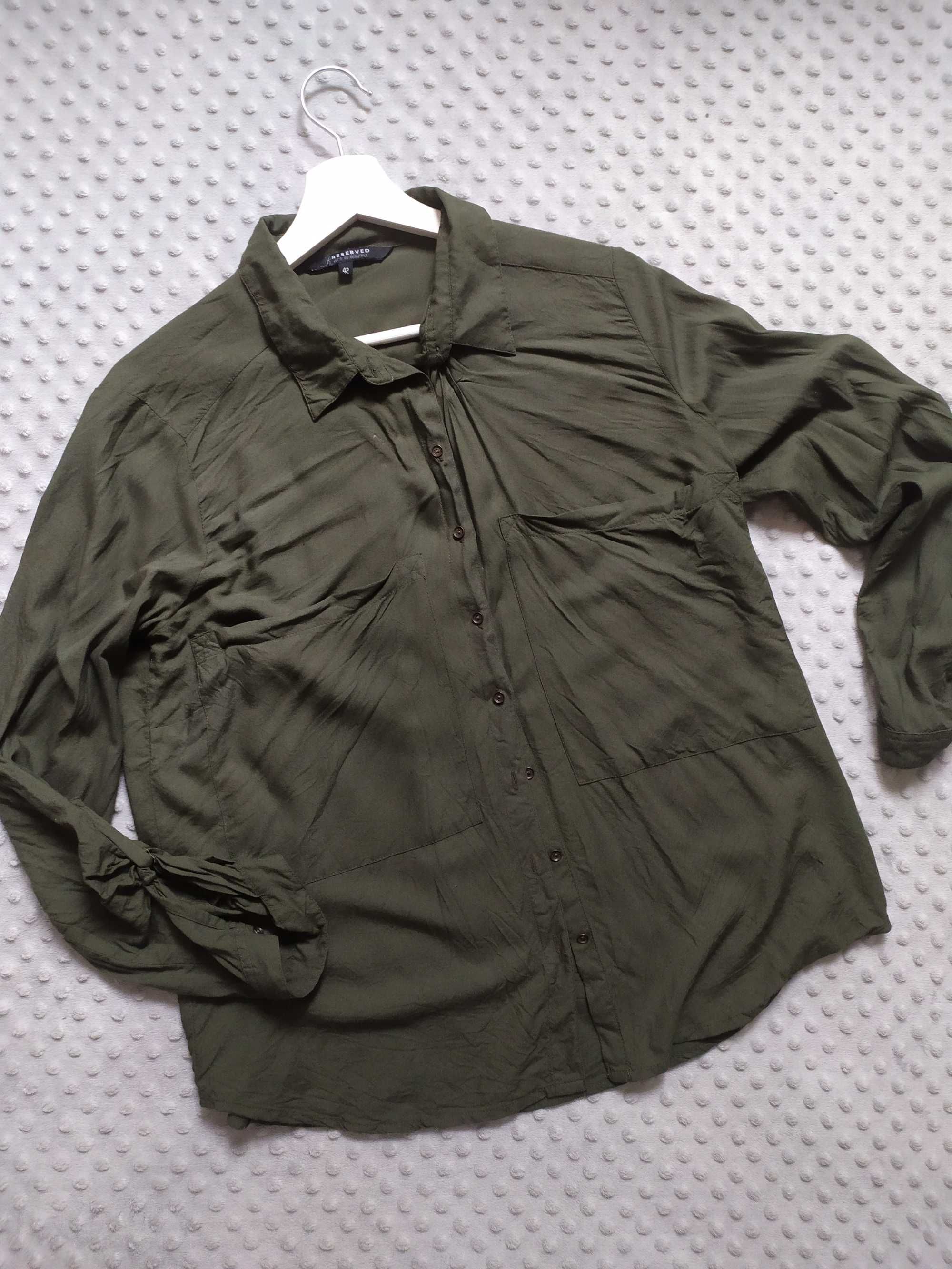 Koszula damska Reserved khaki zielon 42 XL