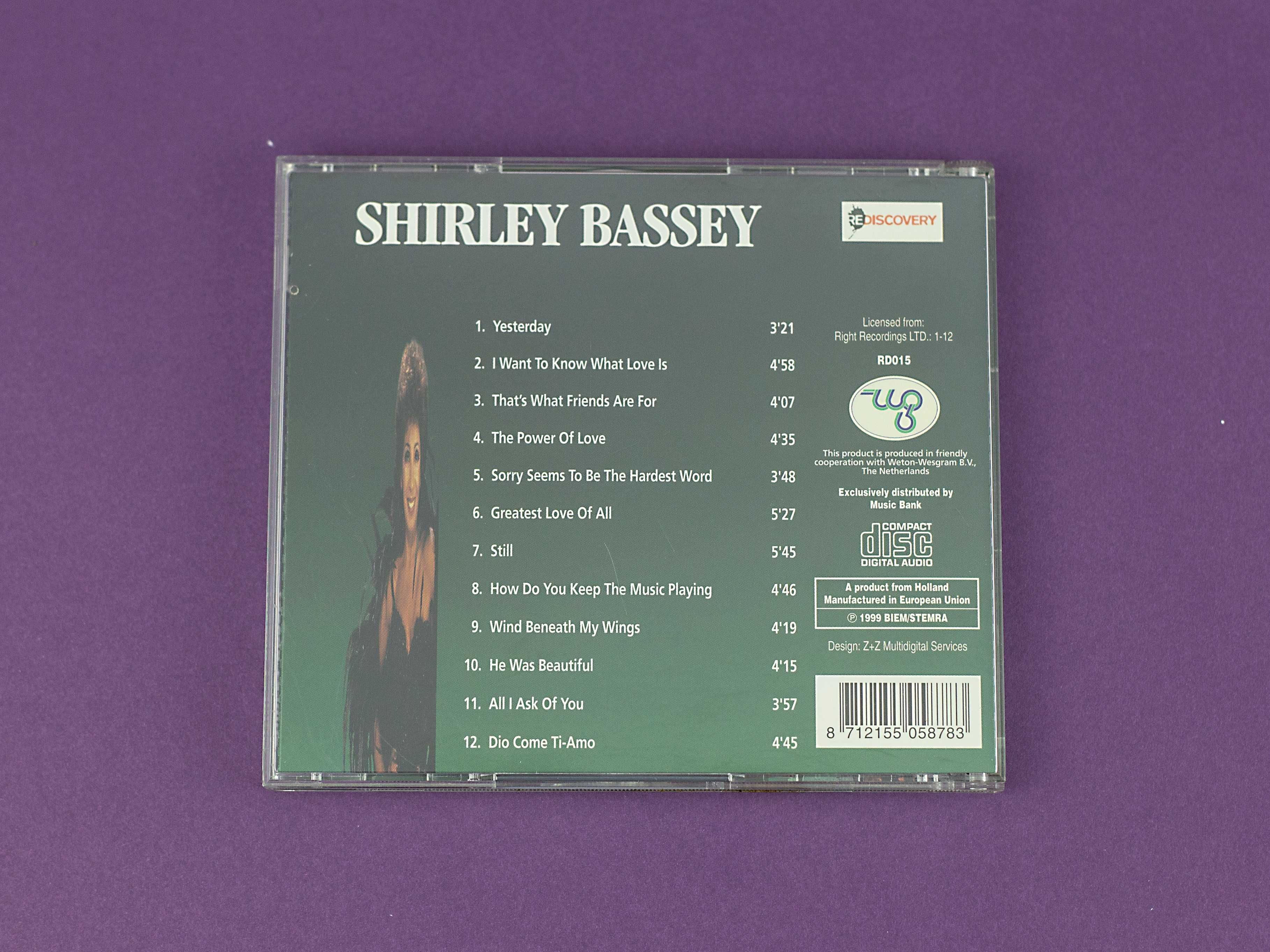 Shirley Bassey Rediscovery CD 1999 r.