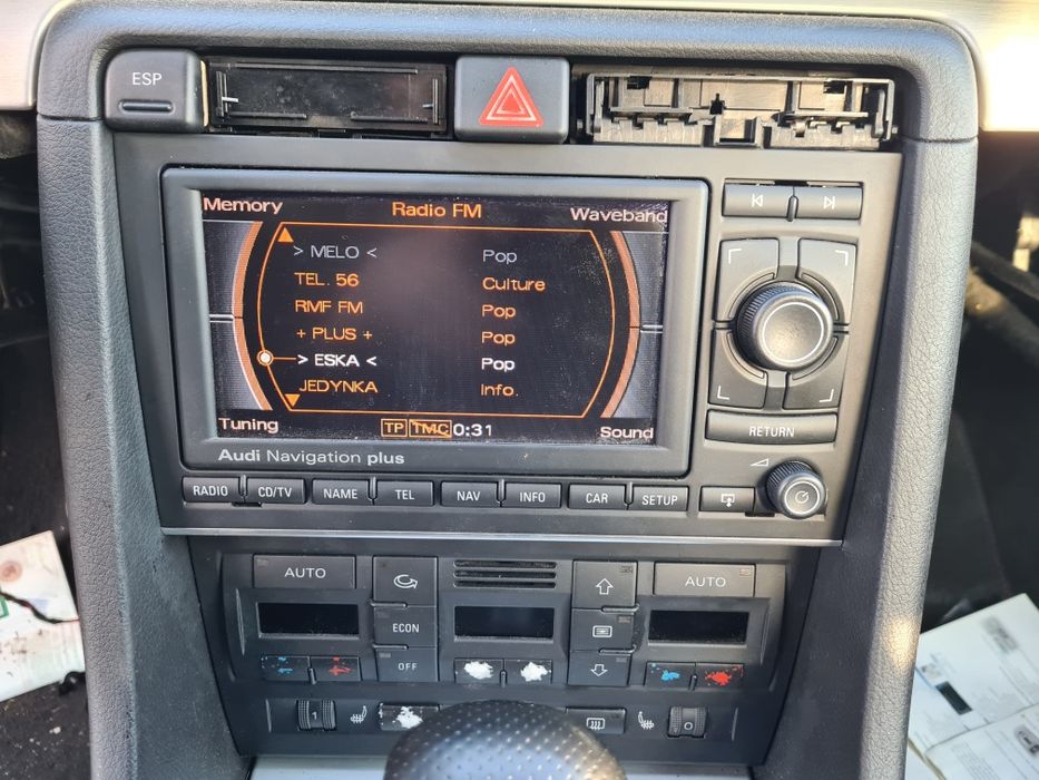 Orginalne RADIO RNSE 2din nawigacja nawi AUDI A4 B6 B7