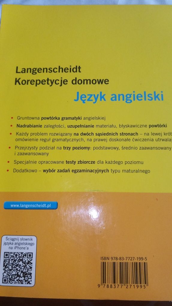 Powtórka gramatyki z języka angielskiego.  Korepetycje  domowe..