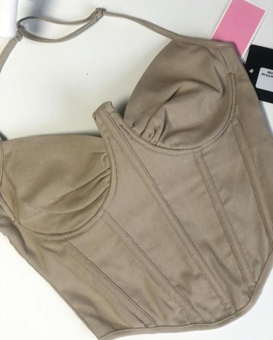 Топ корсет бежевий