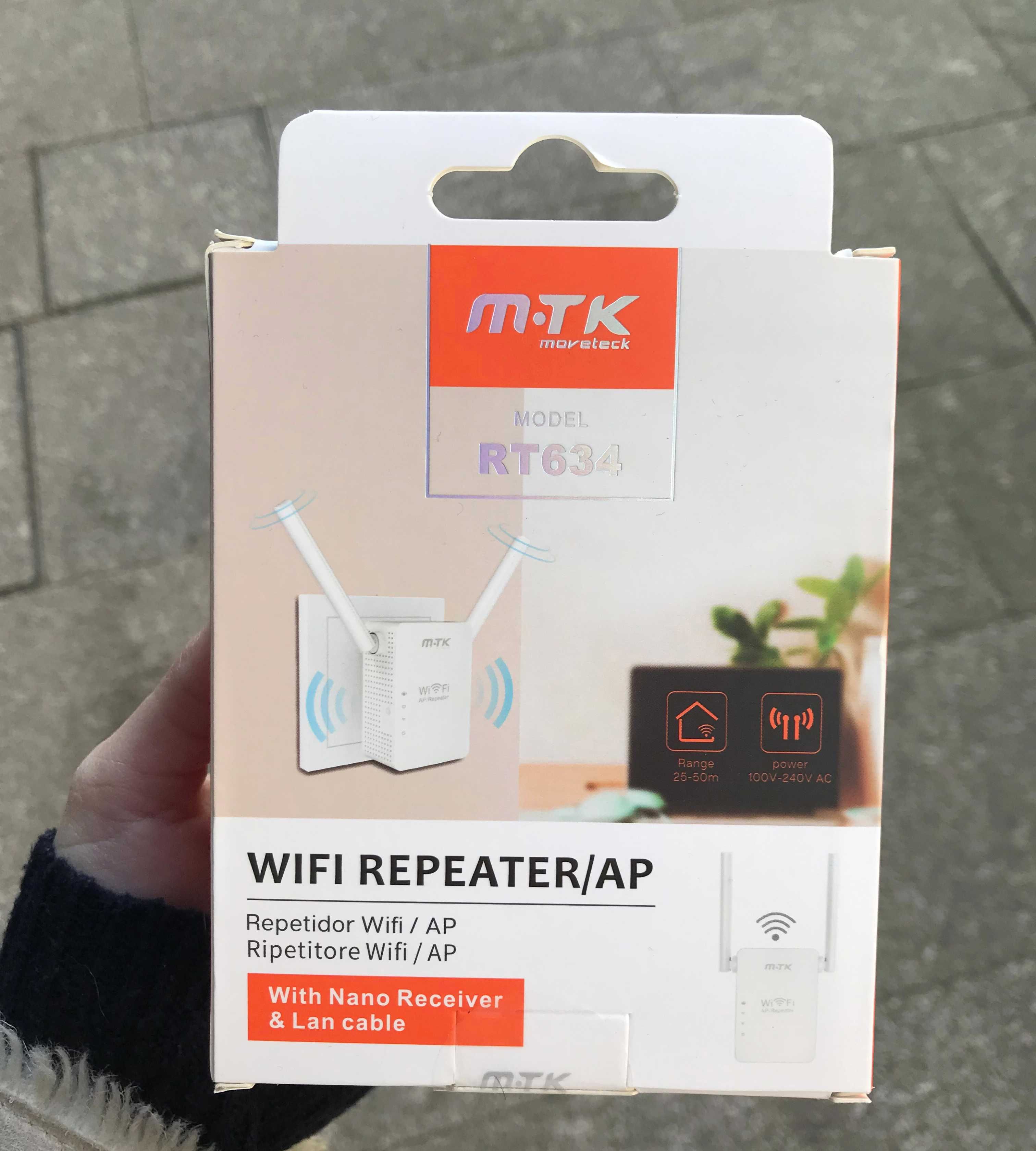 Repetidor Wi-Fi com 2 antenas (300Mbps) / Wifi Repeater