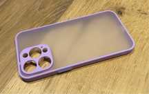 Etui matowe silikonowe iPhone 15 PRO MAX fioletowe