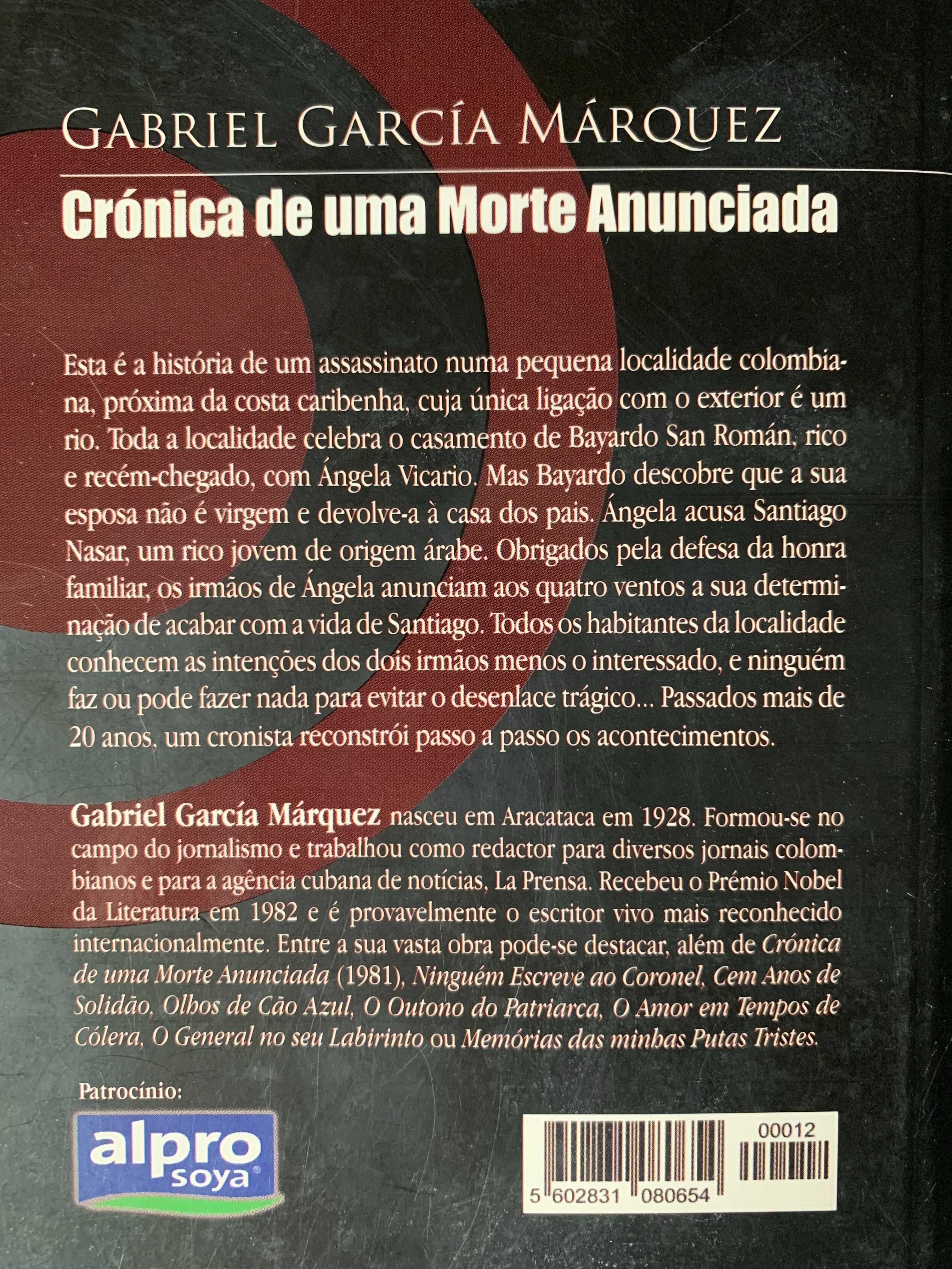 Crónica de Uma Morte Anunciada, de Gabriel Garcia Márquez