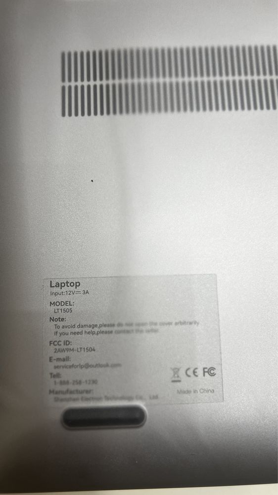 Ноутбук 15.6 LAPTOP Model LT 1505 520GB