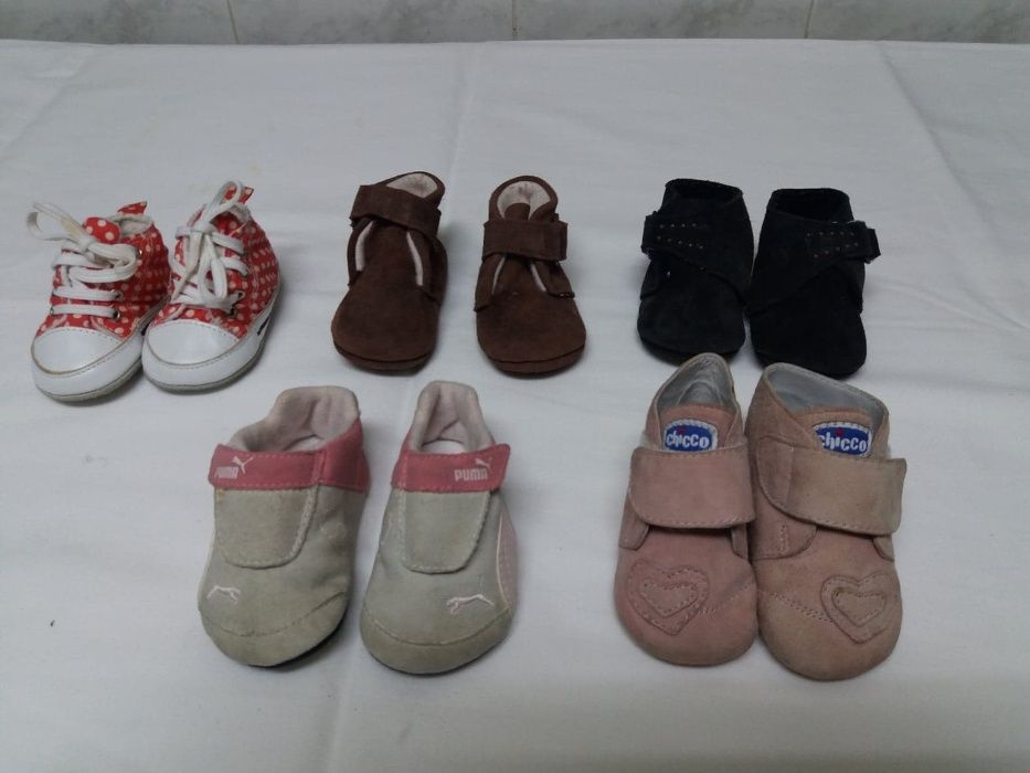 calçados novos de bébé nºs 16 e 17 - vários preços