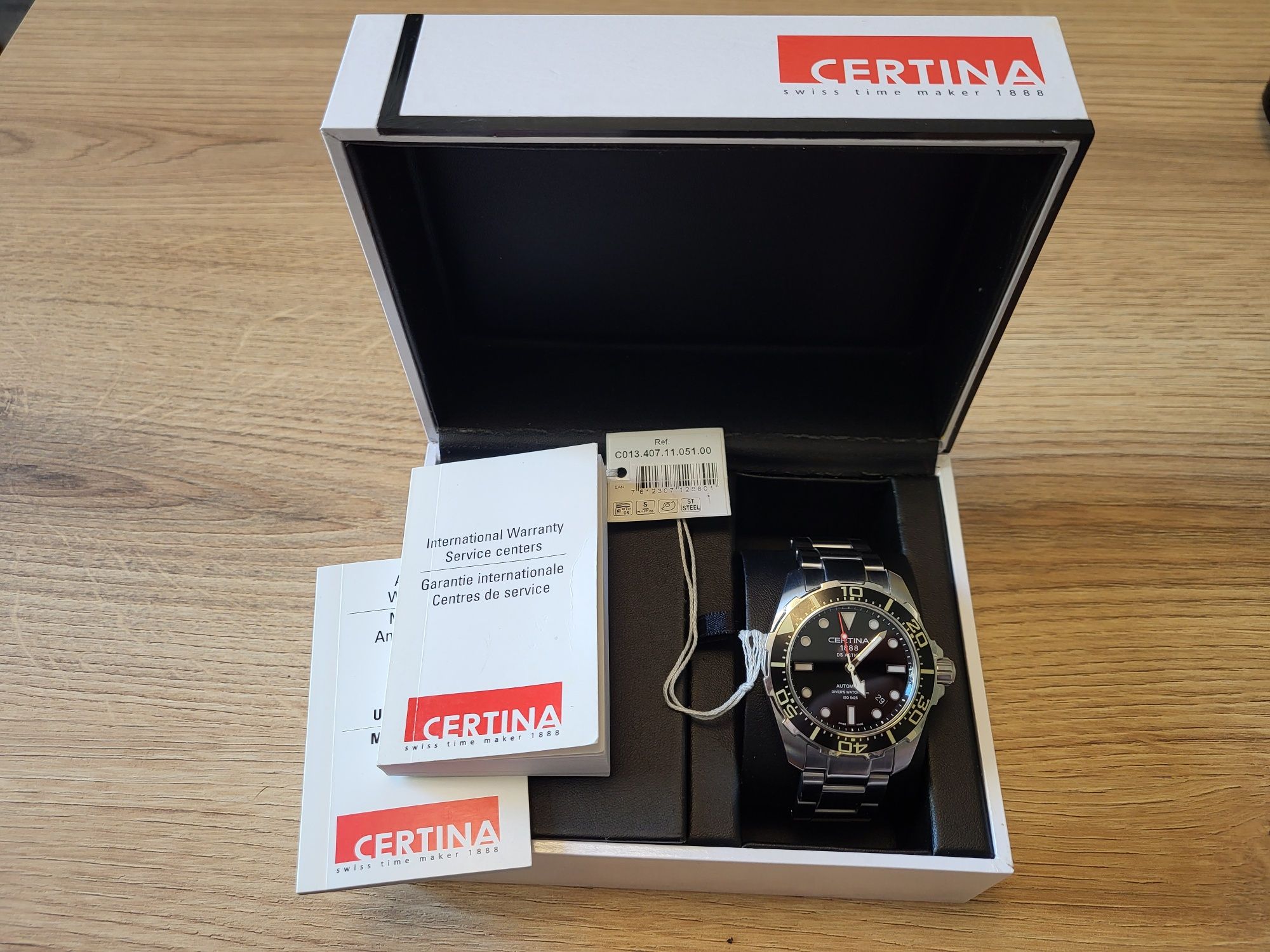 Годинник Certina DS Action divers часы механические