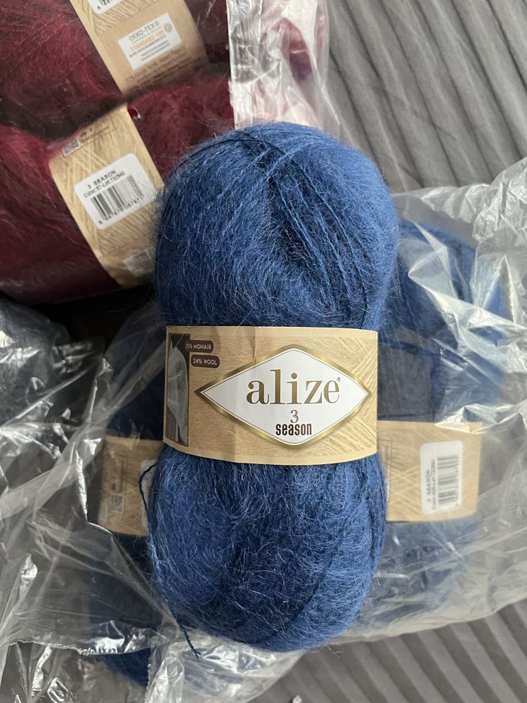 Włóczka Alize 3 seasons mohair moher
