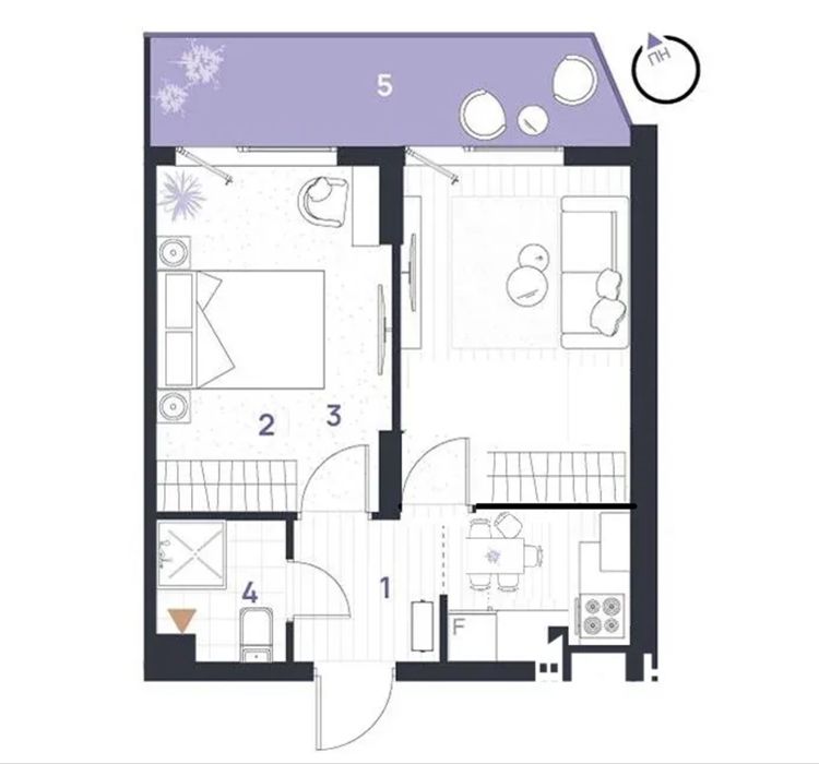 Двокімнатна квартира з ремонтом в ЖК Manhattan біля озера! 5 поверх