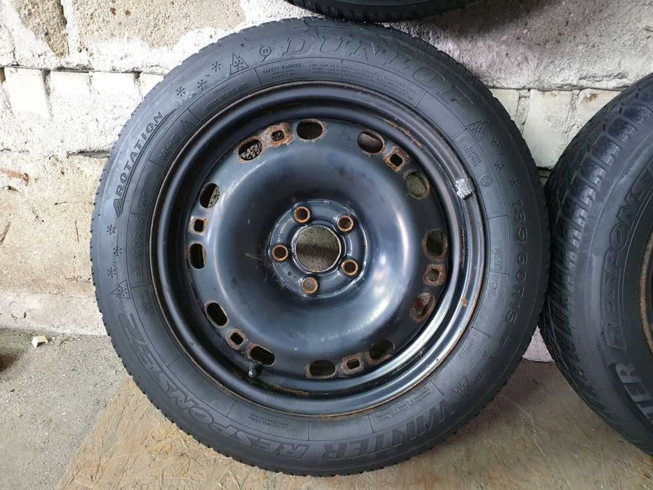 Felgi stalowe VW Skoda Seat R15 5x100 opony zimowe 185/60R15 5,5mm