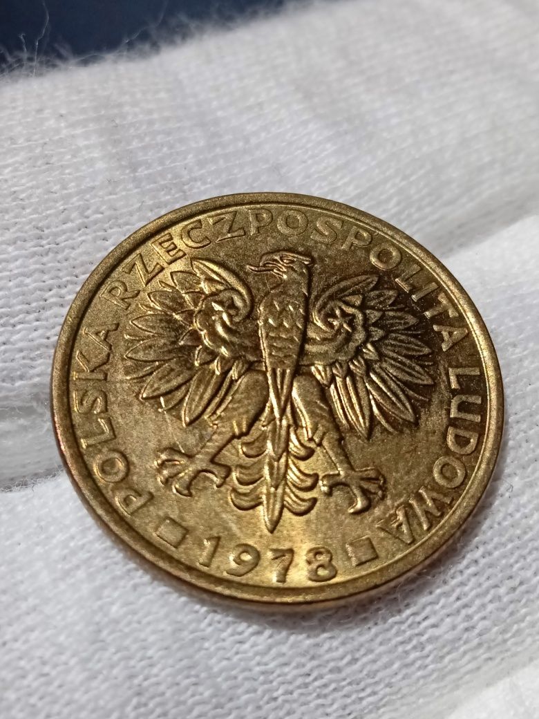 PRL 2 złote 1978 b.z - moneta z rolki.