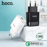Зарядка HOCO быстрая 18W QC 3.0 блок питания зарядное устройство БП