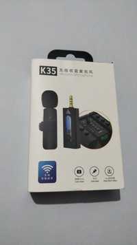 Microfone Wireless K35 2micofones