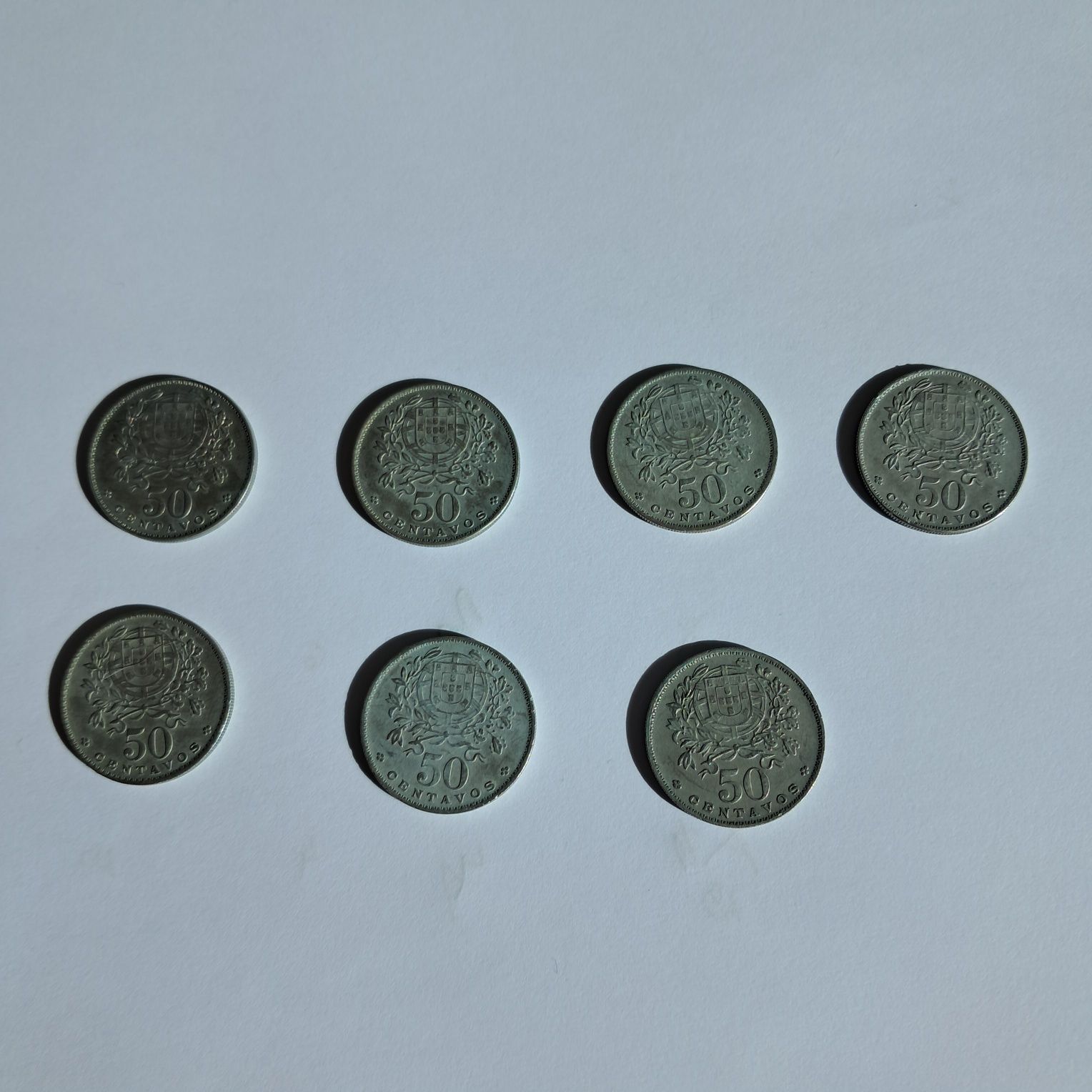 Moedas de 50 centavos