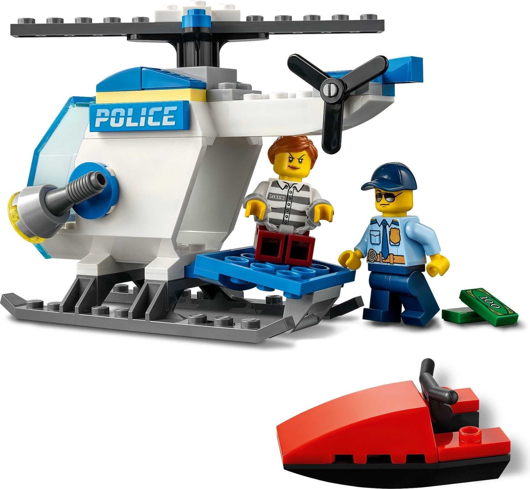 LEGO CITY 60275 Helikopter Policyjny Skuter Wodny Policja Policjant