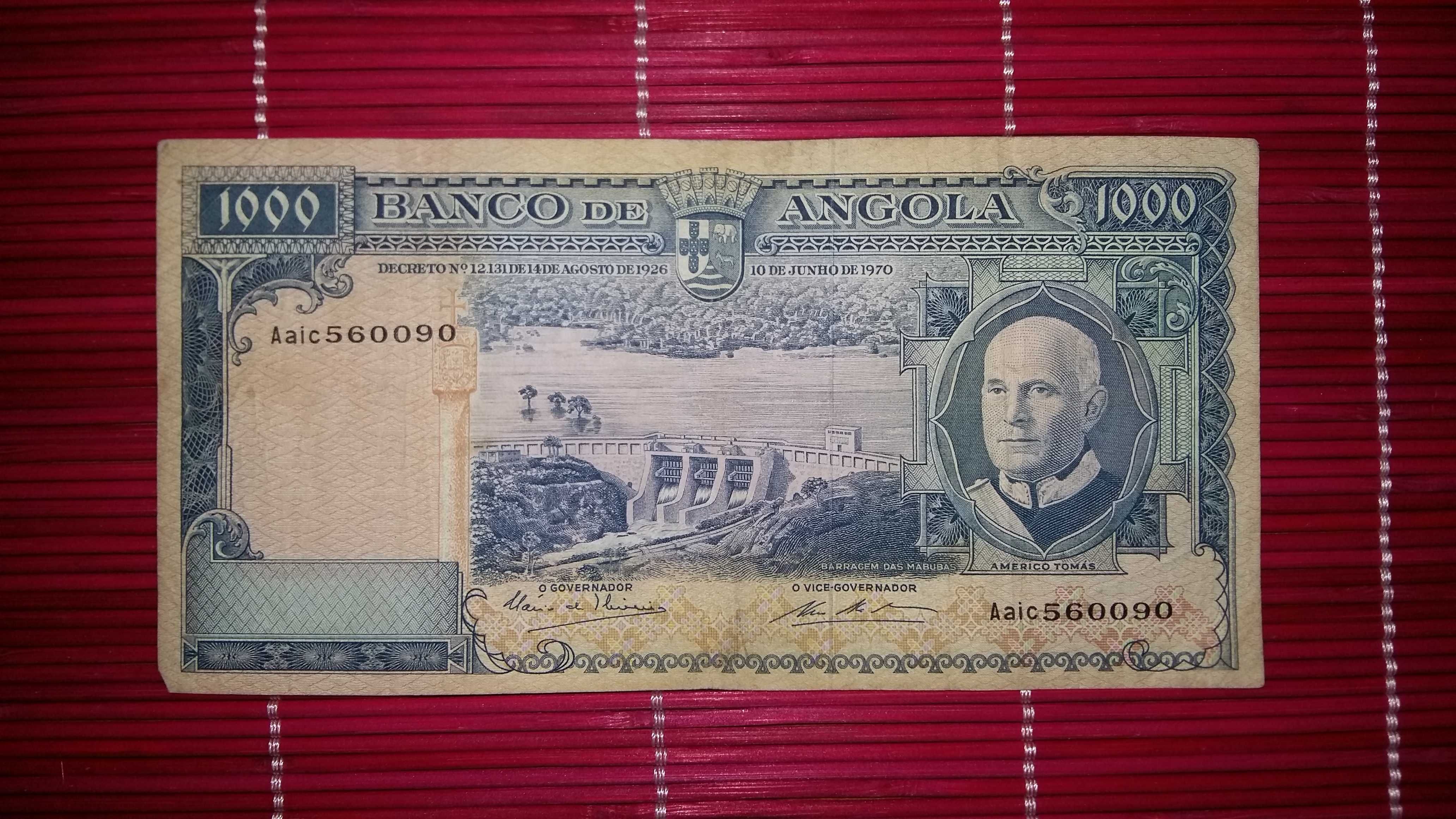 Notas de Angola de 1000 escudos