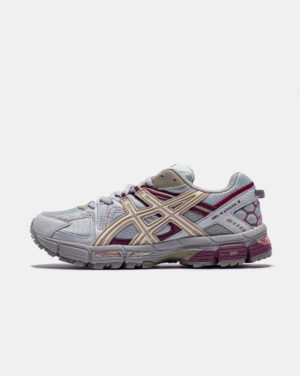 ASICS Gel-Kahana 8 Grey/Red Trail Running