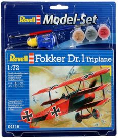 Model do sklejania Samolot Set Fokker Dr. 1 Tripla Revell 64116
