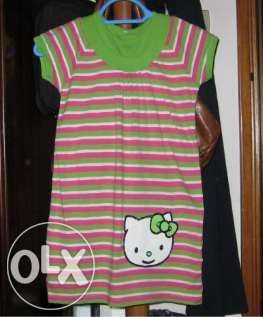 Vestido de criança COM a KITTY (como novo)