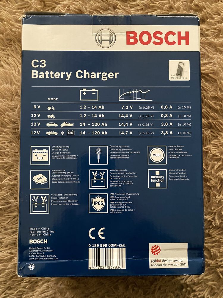 Зарядний пристрій Bosch C3