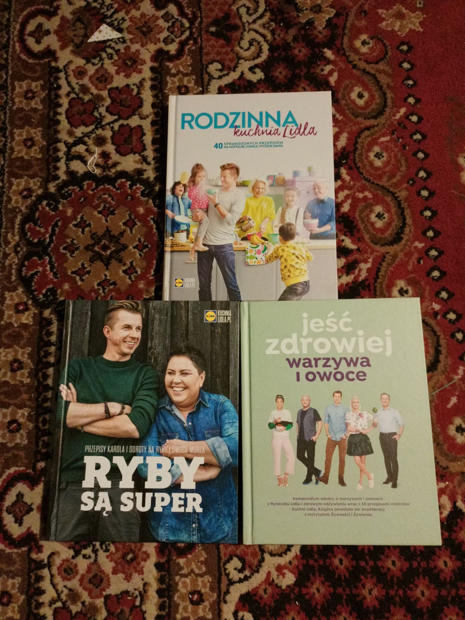 Rodzinna kuchnia Lidla. Ryby są super. Jeść zdrowiej warzywa i owoce.