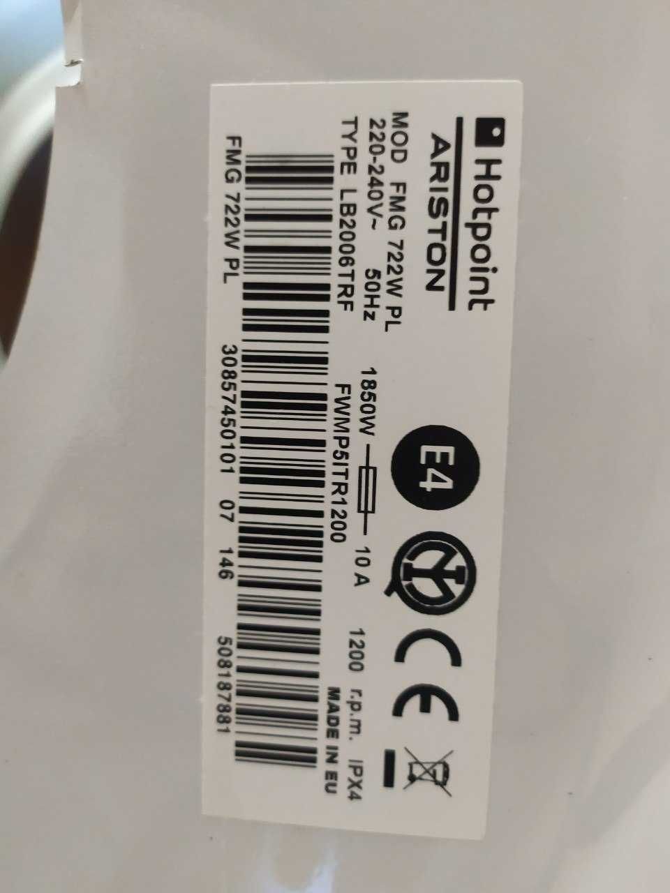 części do pralki Hotpoint Ariston FMG722W PL