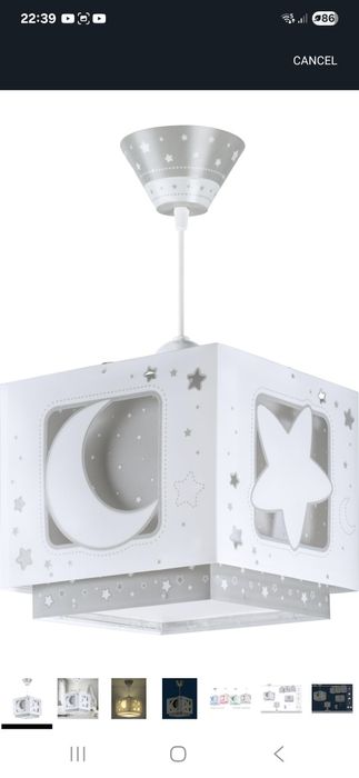 Lampa sufitowa dla dzieci