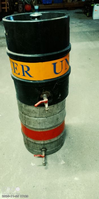 Barris de inox  com torneira