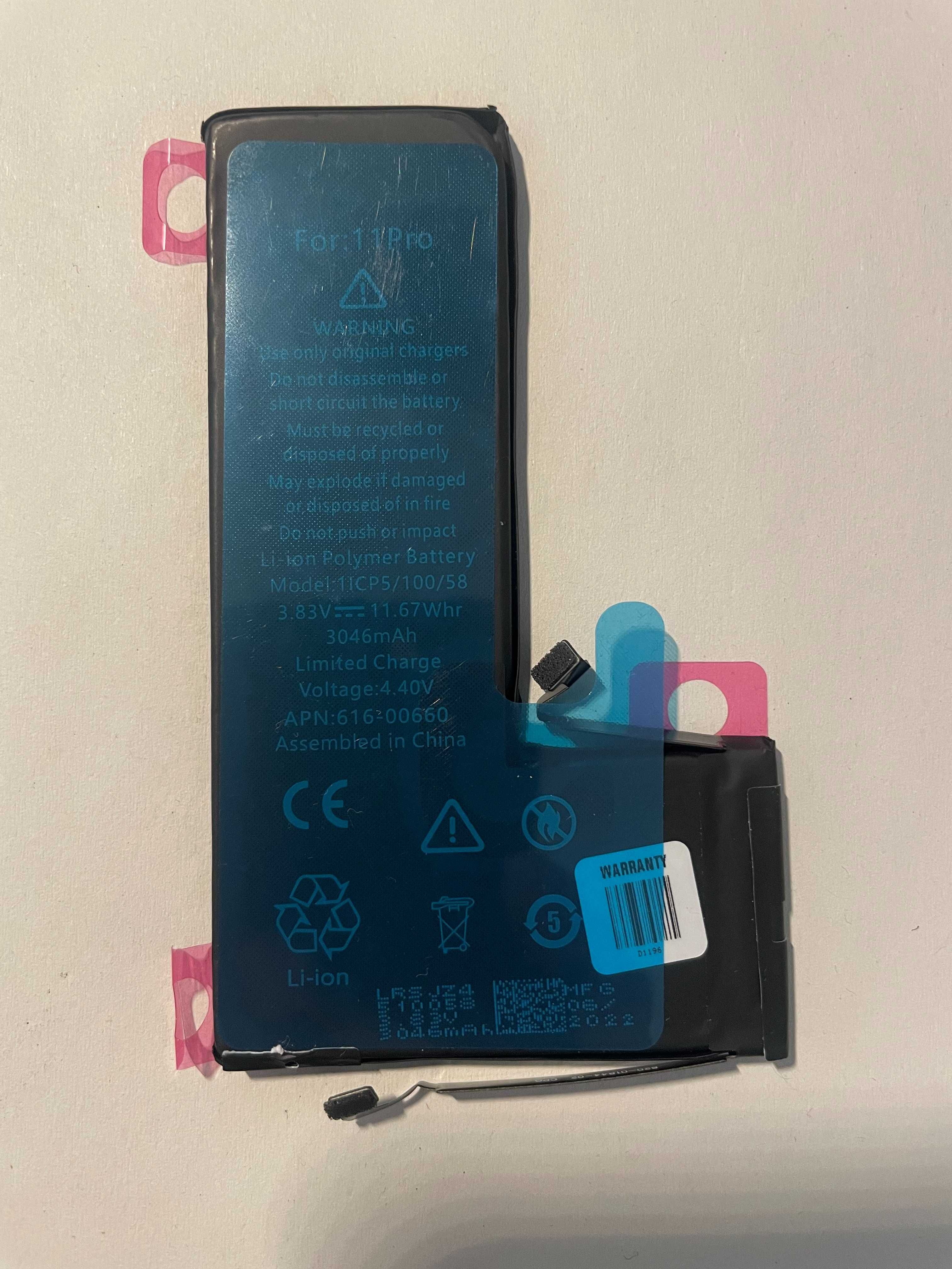 Bateria do iPhone 11 Pro, nowa z klejem