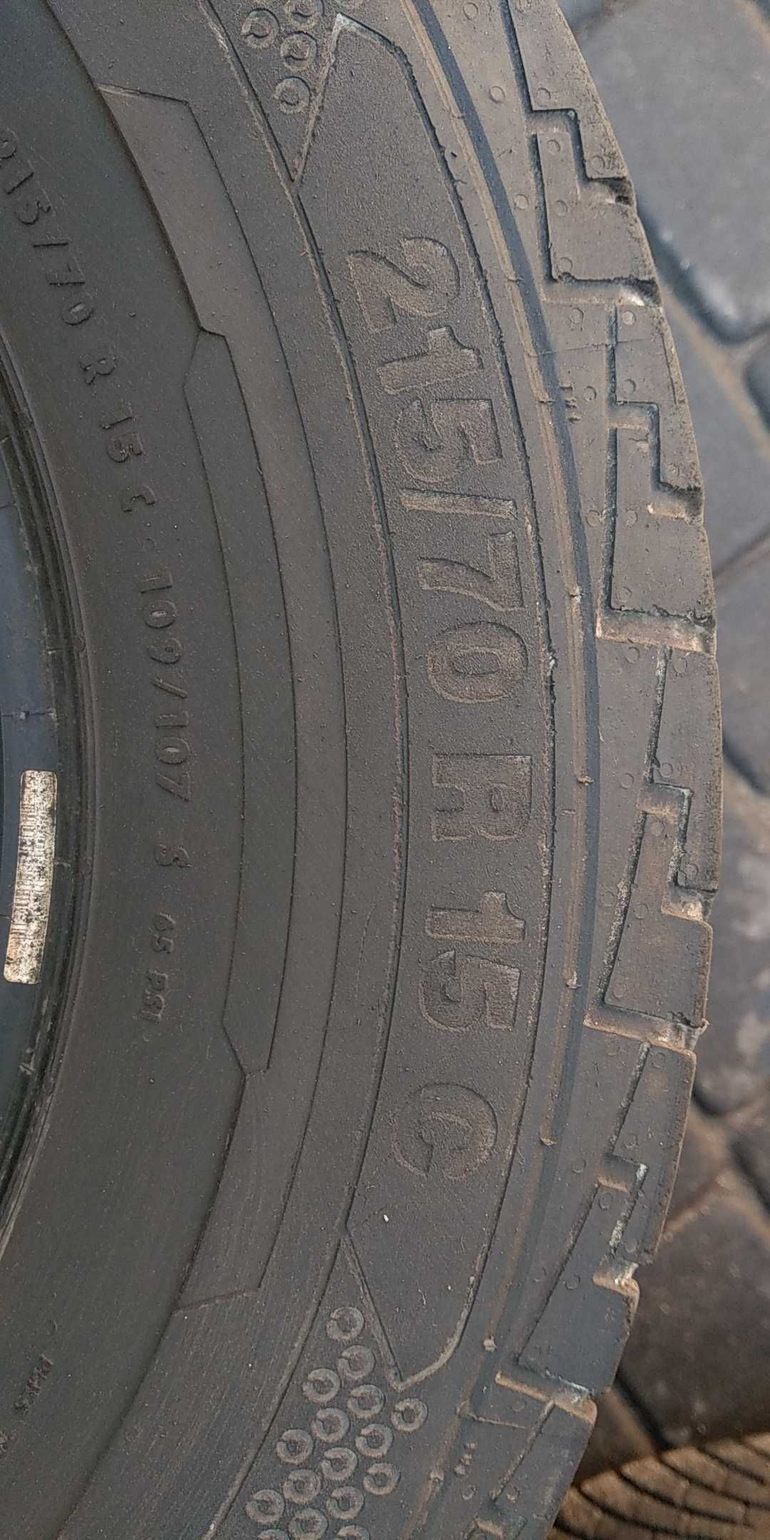 Шини літні CONTINENTAL 215/70 R15c с 6mm покришки для спрінтер лт
