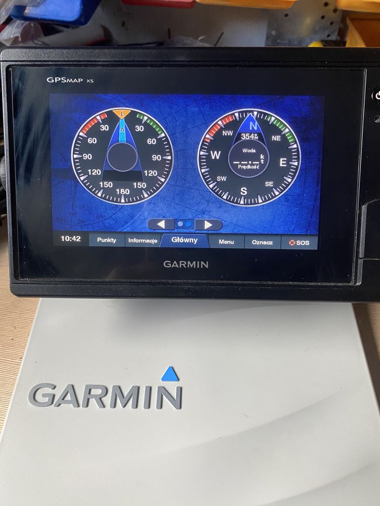 Ploter Garmin 722xs z przetwornikiem kadłubowym .