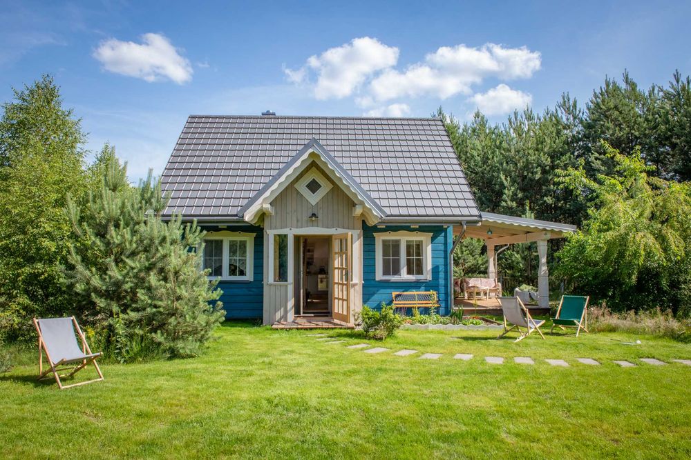 Niebieski Domek nad Marychą, Budwieć, las, rzeka, Podlasie, wakacje