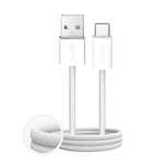 Kabel Puro Fabrik 2.0/10W USB-A - USB-C w oplocie 1,5 m - biały