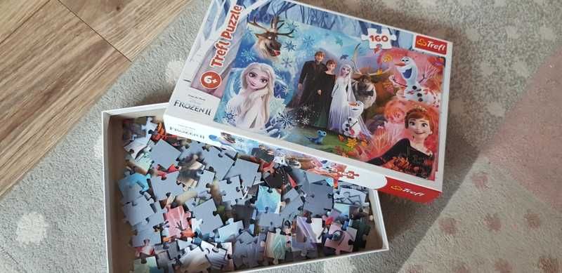 Puzzle dla dziewczynki Kraina Lodu II Trefl 160 el