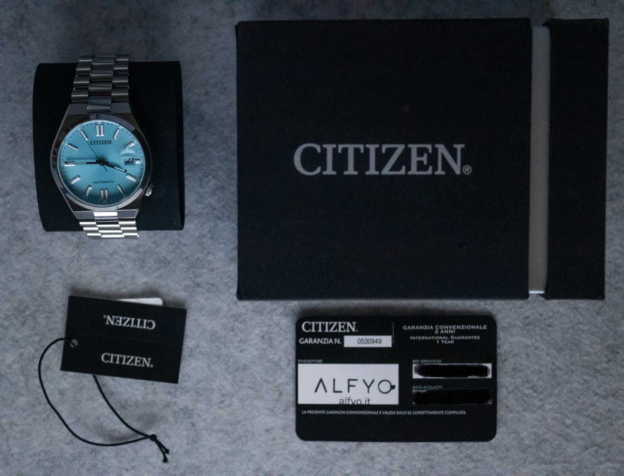 Citizen Automatic NJ0151-88M Tsuyosa Collection [Azul Tiffany]