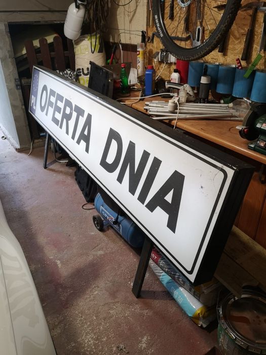 Baner neon reklama podświetlana