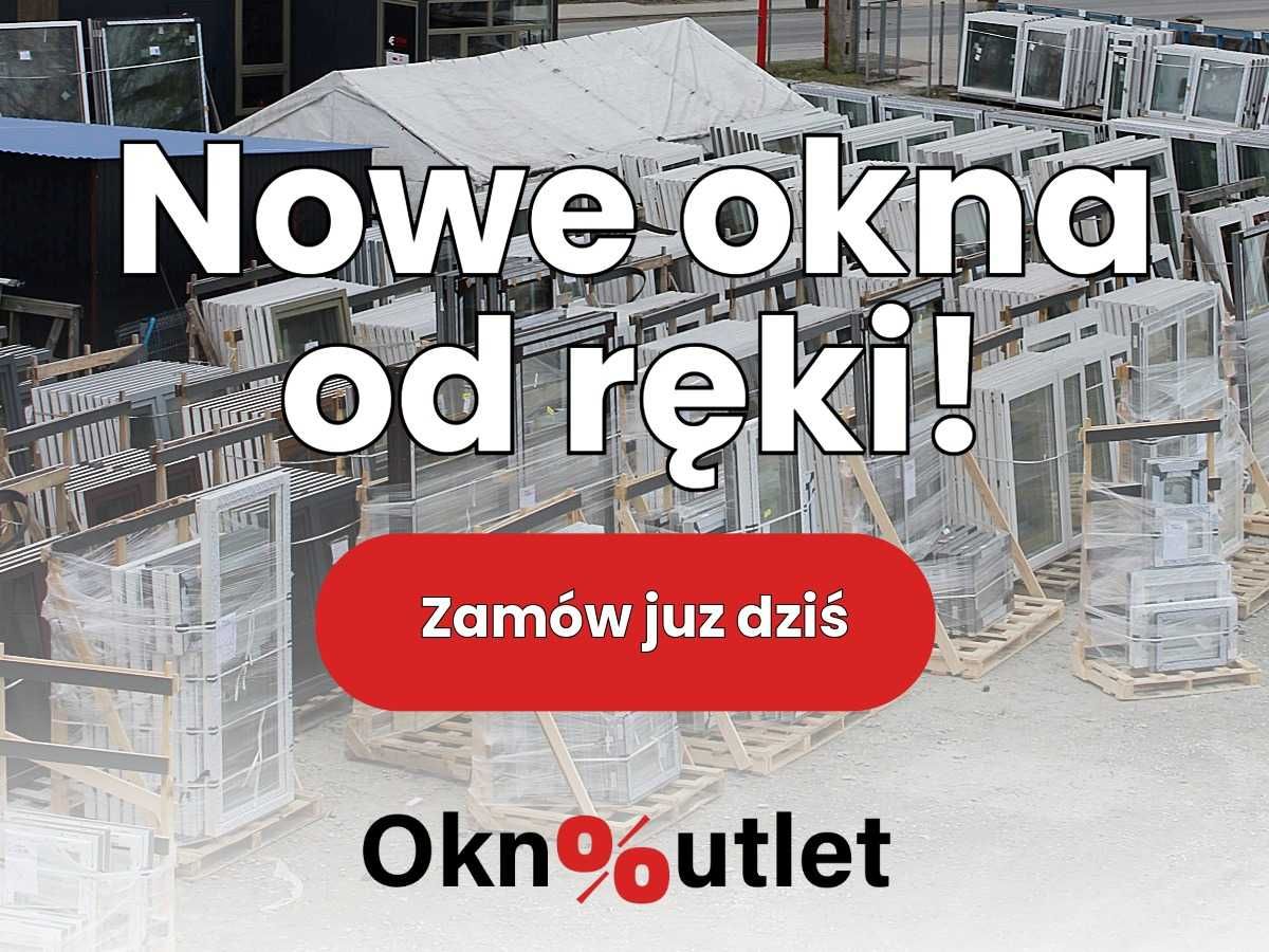 Okno PCV  80x100 / 800x1000  - Zamów już dziś! Od ręki! TANIO