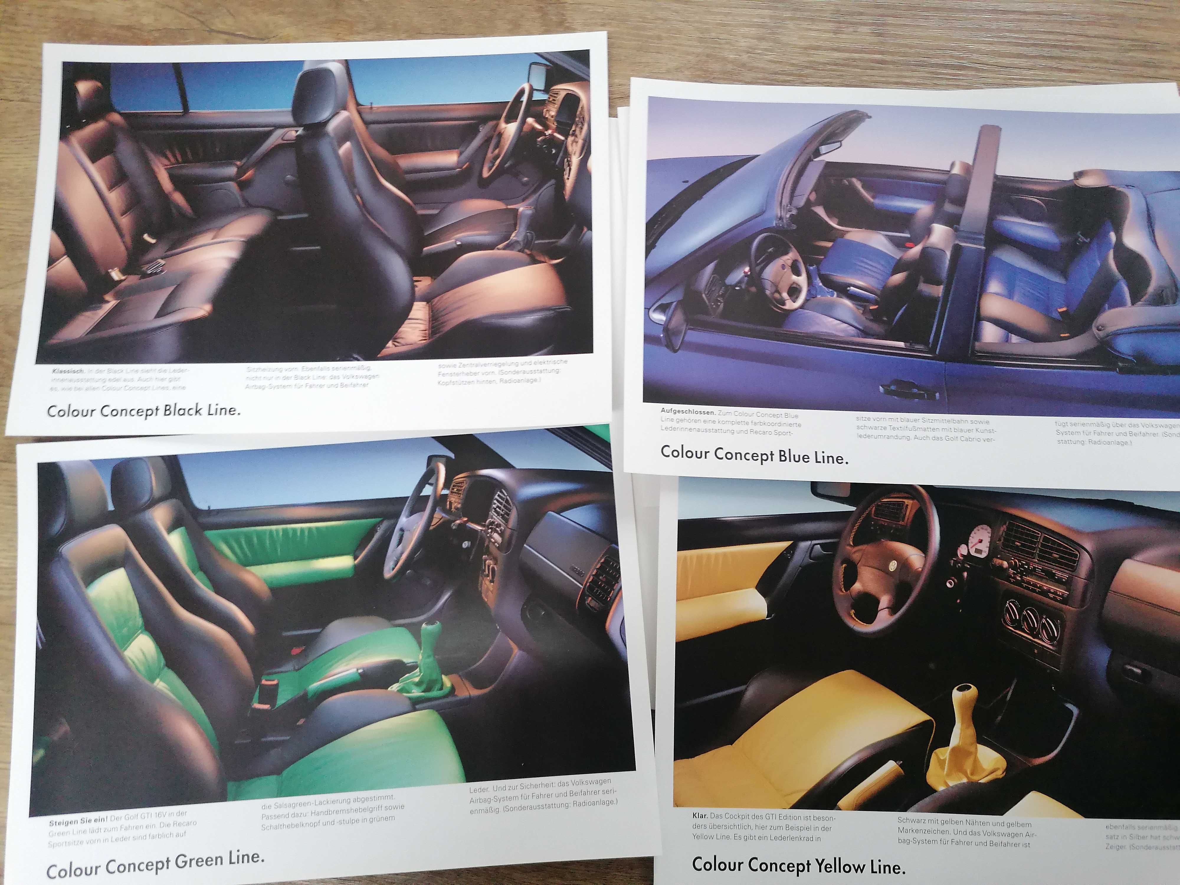Prospekt VW Golf III Colour Concept