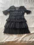 vestido preto zara tamanho s com rendas
