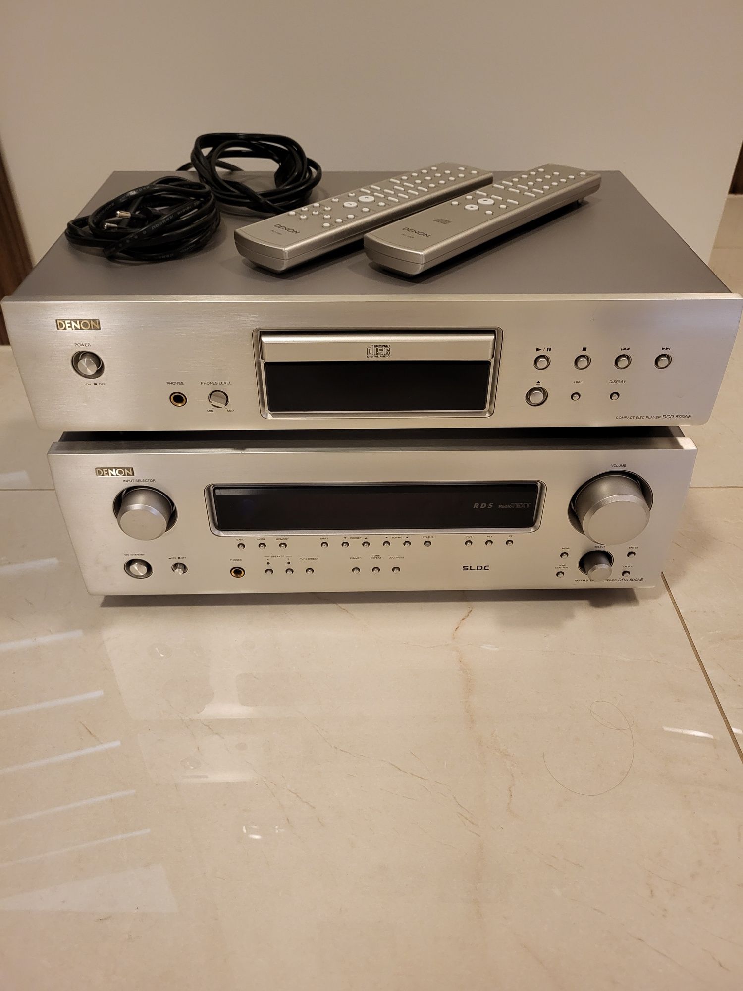 Amplituner stereo DRA-500AE+ odtwarzacz CD Denon