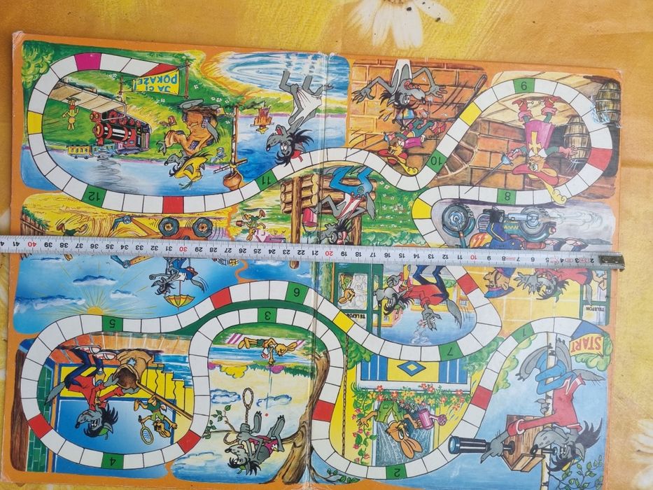 Plansza do gry PRL Wilk i zając oraz krecik