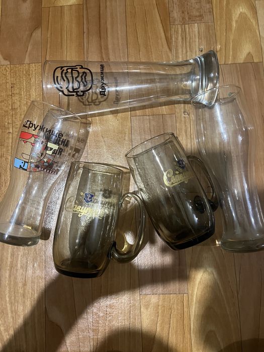 Бокалы стеклянные для пива