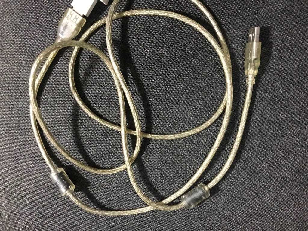 Удлинитель USB 1,80 м кабель юсб штекер АM гнездо АF фольга в оплетке