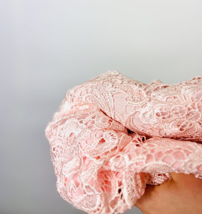 Różowa koronkowa sukienka koktajlowa M 38