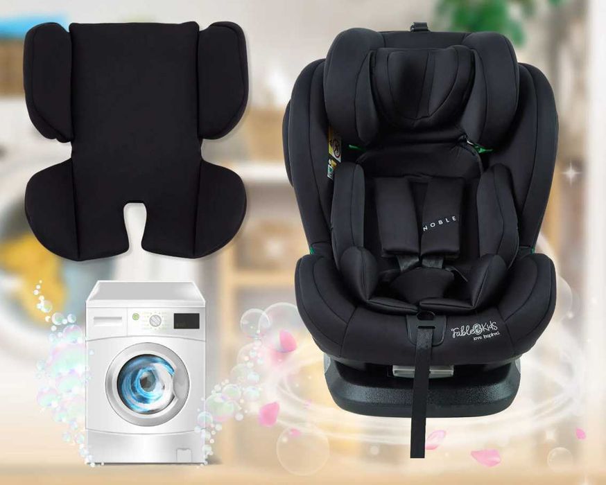 FableKids NOBLE fotelik samochodowy ISOFIX obrotowy 360° i-Size 40-150