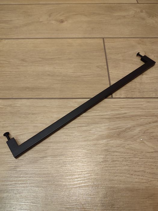 Uchwyty meblowe 3szt prostokątne czarny mat 33/32cm