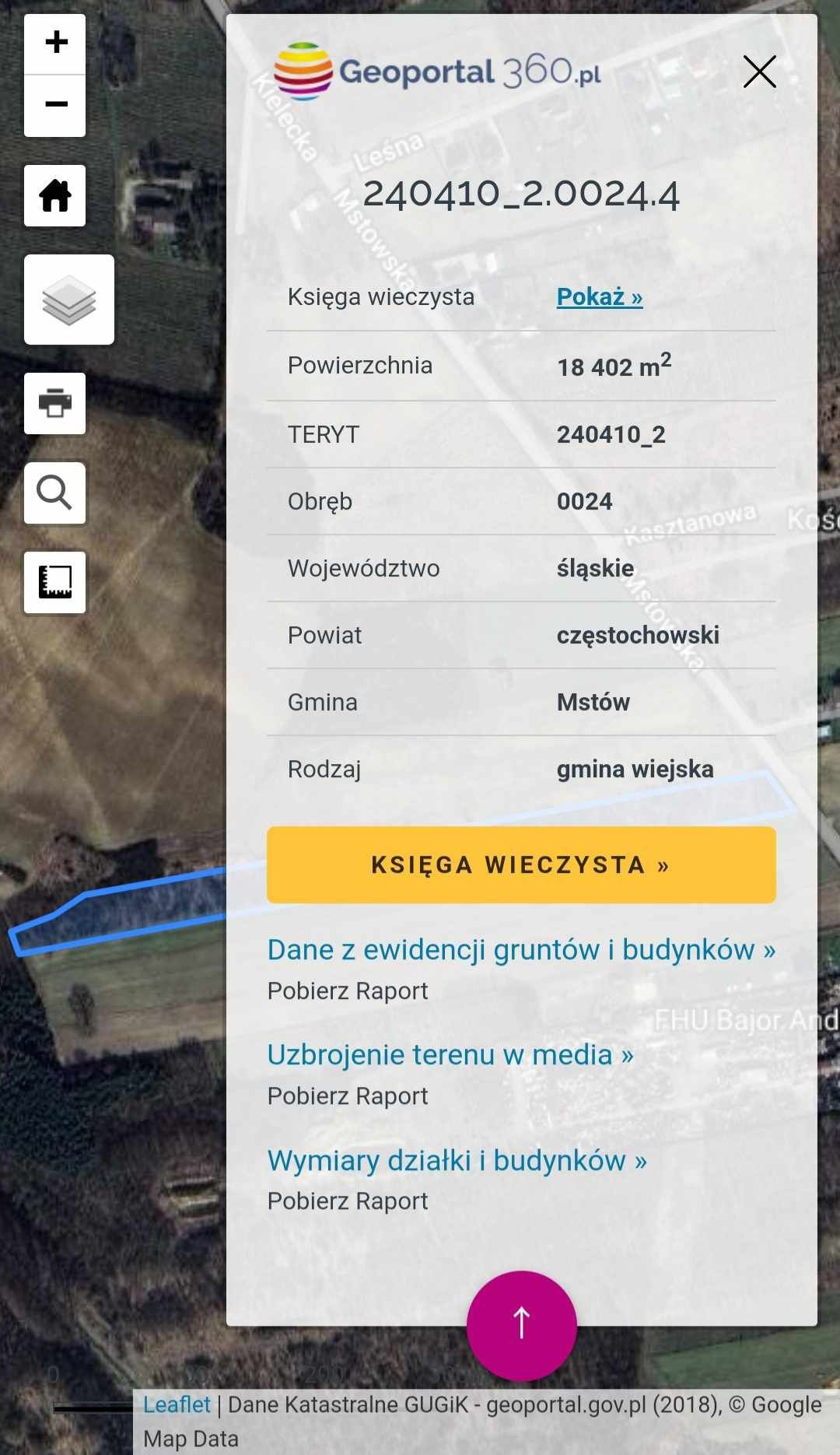 Działka rolna 1,8 ha SPRZEDAM