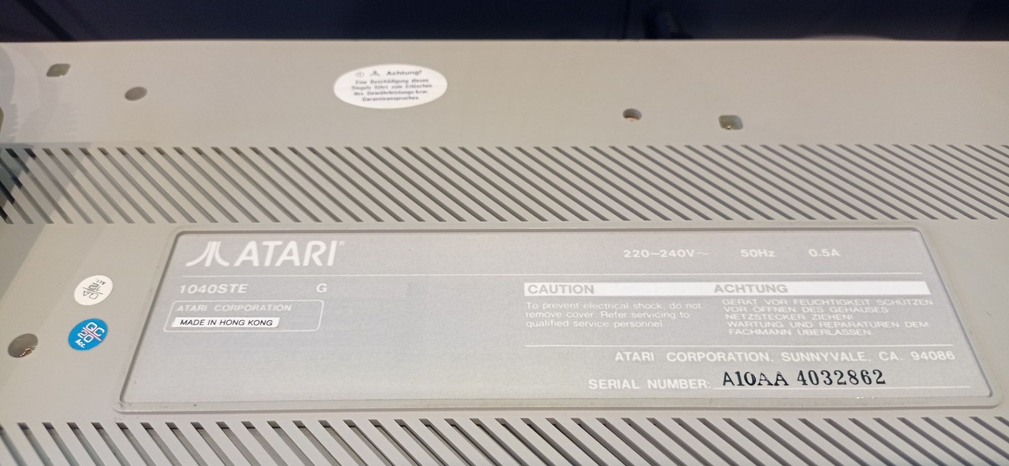 R E Z E R W A C J A.     Atari 1040 STE.  Stan idealny. Zestaw.