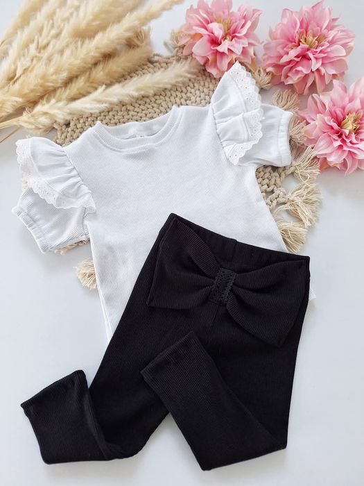 Legginsy z kokardą na pupie